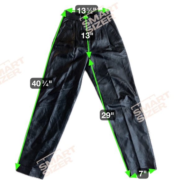 EJ Harper vintage women’s genuine leather black pants size 6 - Picture 5 of 5